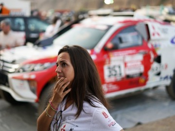 Cristina Guti&eacute;rrez na trasie Dakaru